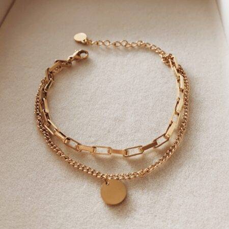 yara bracelet gold stainless steel chain
