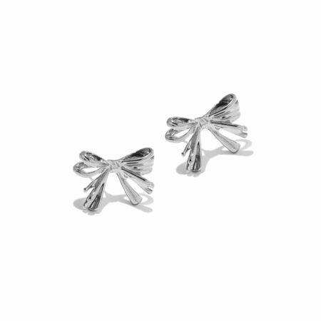silver_ribbon_earrings